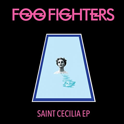 Foo Fighters’ “Saint Cecilia EP” vinyl cover: bust in a blue triangle.