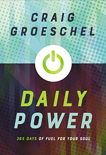 Book cover with teal and purple background, a green power button, and text.