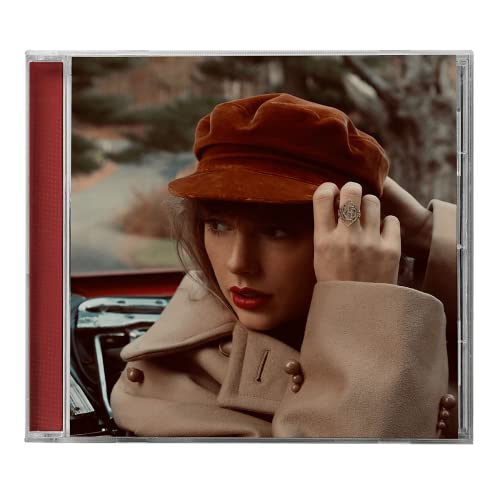 Taylor Swift’s “Red (Taylor’s Version)” CD in a clear plastic case.