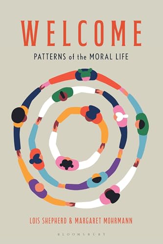 Book cover with "WELCOME" text and abstract illustration of people in a circle.