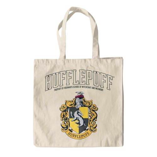 HARRY POTTER - HUFFLEPUFF (UNISEX NATURAL TOTE BAG) ONE SIZE