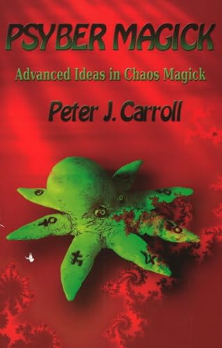 Book cover: "Psybermagick" with a green, octopus-like creature on red.