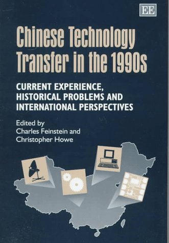 Book cover for Chinese Technology Transfer in the 1990s with map and technology icons.