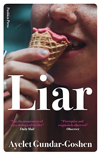 Book cover: close-up of a person eating a melting ice cream cone.