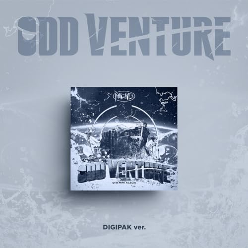 MCND’s “ODD-VENTURE” album cover: a dark, surreal landscape with text.