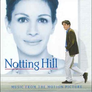 CD cover for “Notting Hill” featuring Julia Roberts and Hugh Grant.