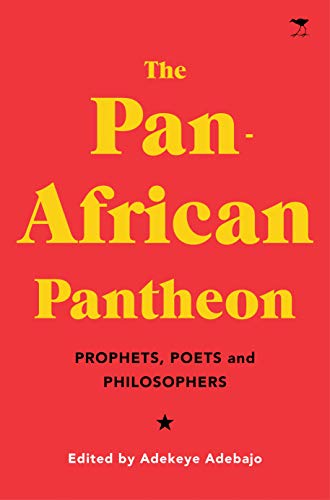 Red book cover with yellow title: "The Pan-African Pantheon.