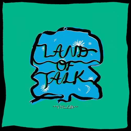 Album cover for Land Of Talk’s “Eps” with blue and green abstract art.