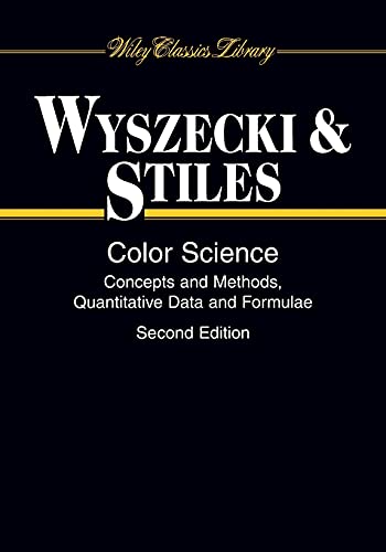 Color Science: Concepts and Methods