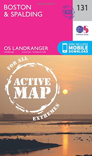 Landranger Active (131) Boston & Spalding (OS Landranger Active Map)