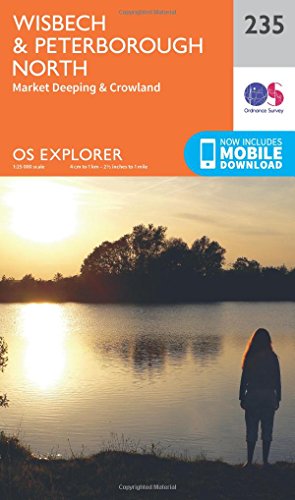 OS Explorer Map (235) Wisbech and Peterborough North