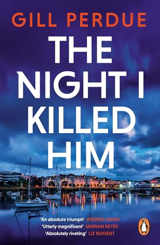 Book cover: "The Night I Killed Him" with a coastal town background.