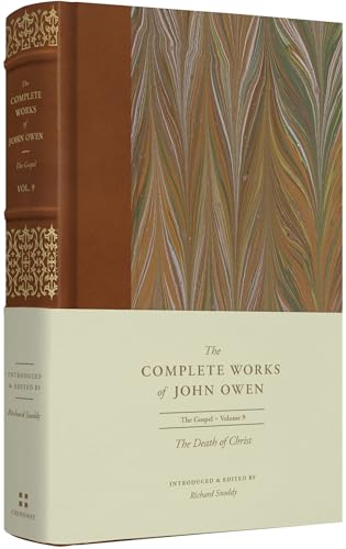 Brown and white hardcover book, “The Death of Christ (Volume 9)”.