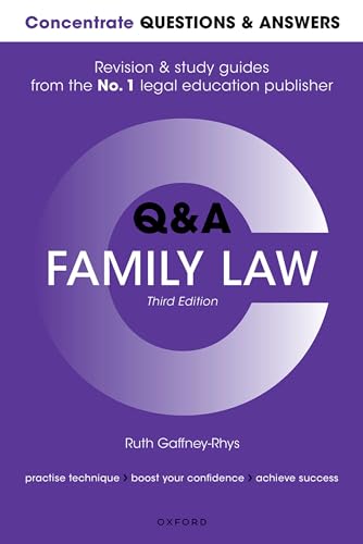 Concentrate Questions and Answers Family Law: Law Q&amp;A Revision and Study Guide