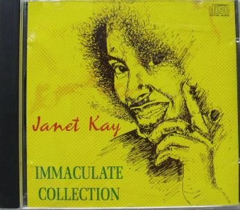 CD cover for Janet Kay’s “Immaculate Collection” with a sketched portrait.