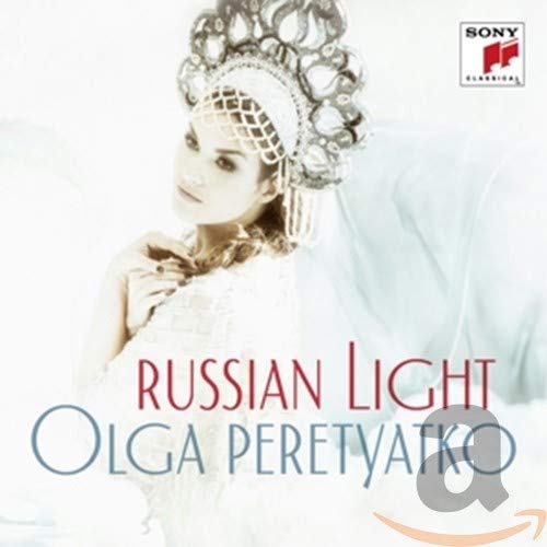 CD cover: Olga Peretyatko in traditional Russian headwear.