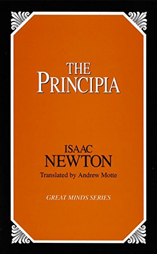 Orange book cover with title "The Principia" by Isaac Newton.