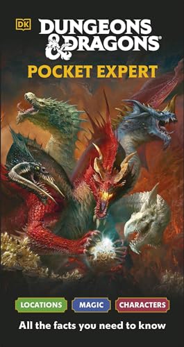 Dungeons & Dragons Pocket Expert book cover featuring a multi-headed dragon against a fiery background.
