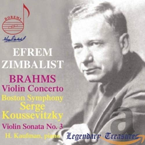 Serge Koussevitzky - Efrem Zimbalist Plays Brahms [IMPORT] [CD]