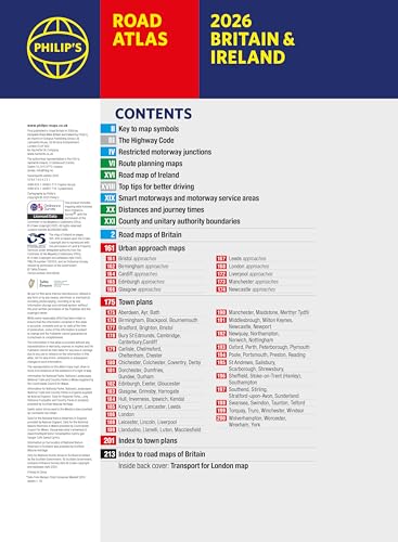 2026 Philip’s Road Atlas Britain & Ireland : (A4 Paperback)