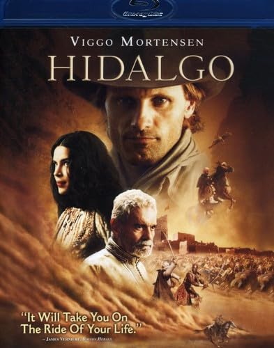 Hidalgo" Blu-ray cover featuring Viggo Mortensen on horseback in a desert landscape.