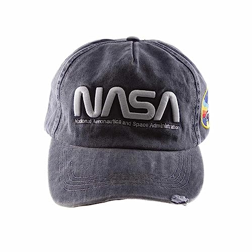 NASA - Vintage Logo (Unisex Black Snapback Cap) One Size