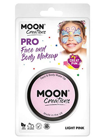 Moon Creations Pro Face Paint Cake Pot Light Pink