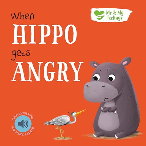 ME AND MY FEELINGS SQUARE BOARD BOOK - WHEN HIPPO GETS ANGRY
