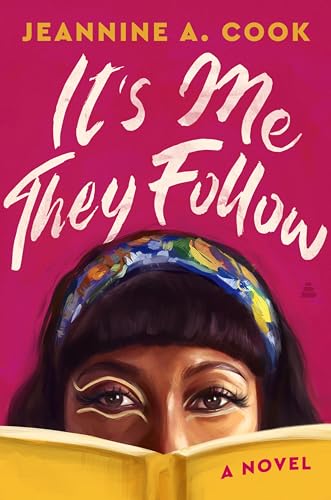 Book cover: woman with headscarf looking out from behind a book.