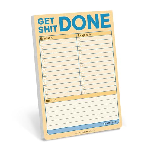 Knock Knock Get Shit Done Great Big Stickies (Pastel Version)