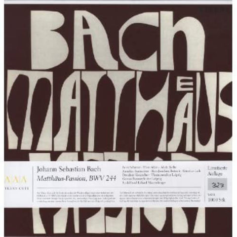 P.Schreier; D.Kreuzchor; G.Lei - Bach: Matthaus-Passion [VINYL]