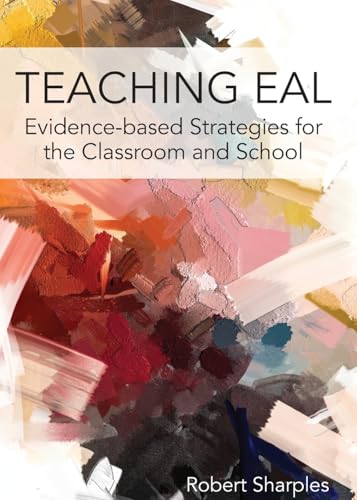 Book cover: "Teaching EAL" with abstract colorful paint splashes.