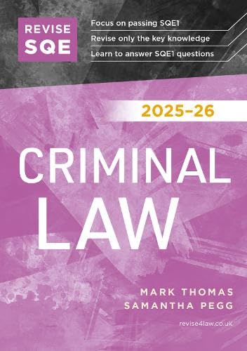 Revise SQE Criminal Law 2025/26 : SQE1 Revision Guide