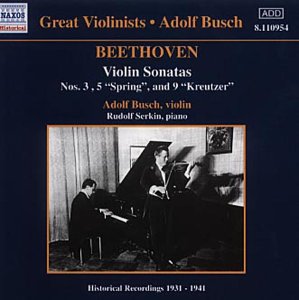 Rudolf Serkin - Violin Sonata No. 3 in E Flat (Busch, Serkin) [CD]
