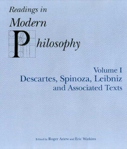 Readings In Modern Philosophy, Volume 1