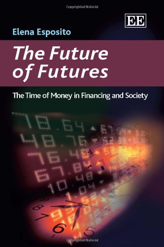 Book cover showing a clock face overlaid with glowing financial stock market data.