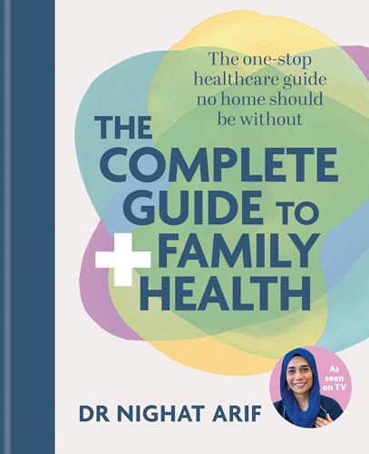 Book cover: "The Complete Guide to Family Health" with Dr. Nighat Arif.
