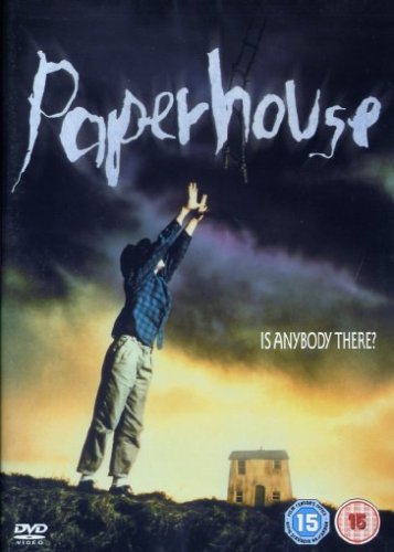 DVD cover for "Paperhouse" featuring a boy reaching towards a distant house.