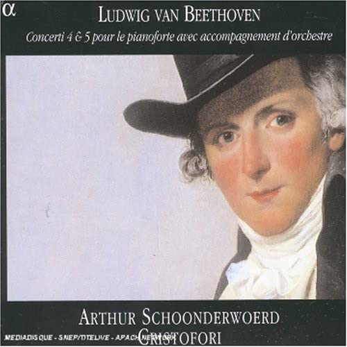 CD cover featuring a portrait of Ludwig van Beethoven in a hat.