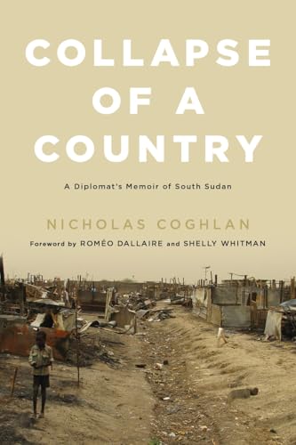 Book cover: "Collapse of a Country" with a scene of devastation.