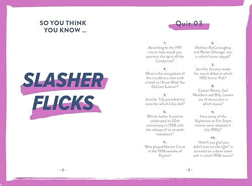 90s Movies Quizpedia : The ultimate book of trivia