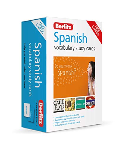Berlitz Vocabulary Study Cards Spanish Language Flash Cards