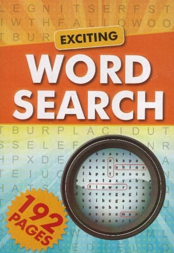 Colorful word search puzzle book with engaging illustrations and fun font styles for kids.