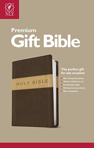 NLT Premium Gift Bible, Dark Brown/Tan