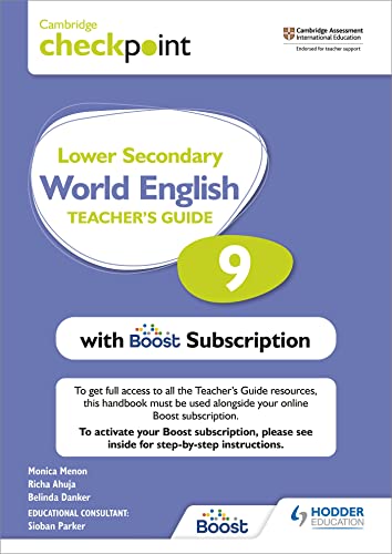 Cambridge Checkpoint Lower Secondary World English Teacher's Guide 9 with Boost Subscription