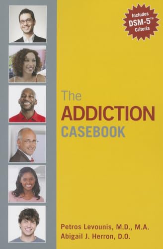 Book cover: "The Addiction Casebook" with portraits of diverse people.
