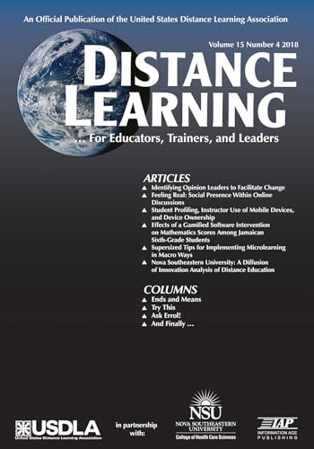 Distance Learning Vol 15 Issue 4