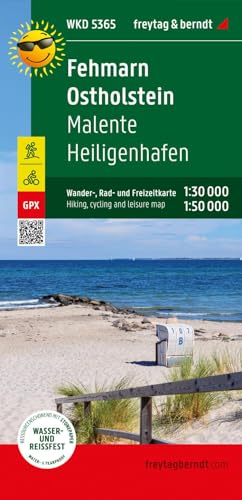 Fehmarn - Ostholstein, hiking, cycling and leisure map 1:30,000, freytag & berndt, WKD 5365