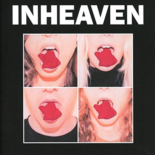 CD cover with four close-up images of mouths with red tongues.