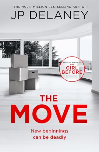 Book cover with stacked boxes in a minimalist, modern room.